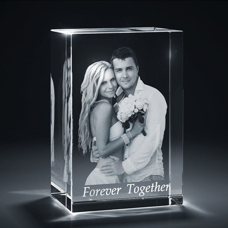 3D Crystal Photo Cube