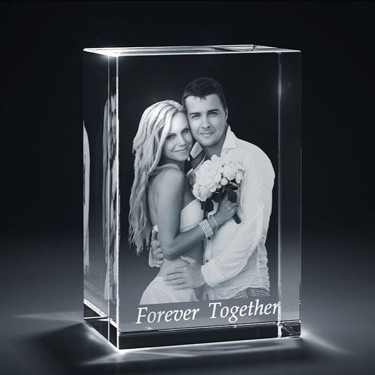3D Crystal Photo Cube