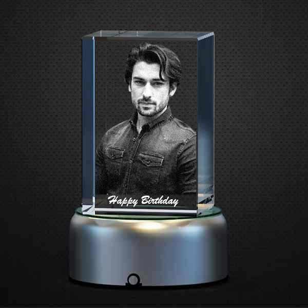 3D Crystal Photo Cube