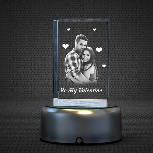 3D Crystal Photo Cube