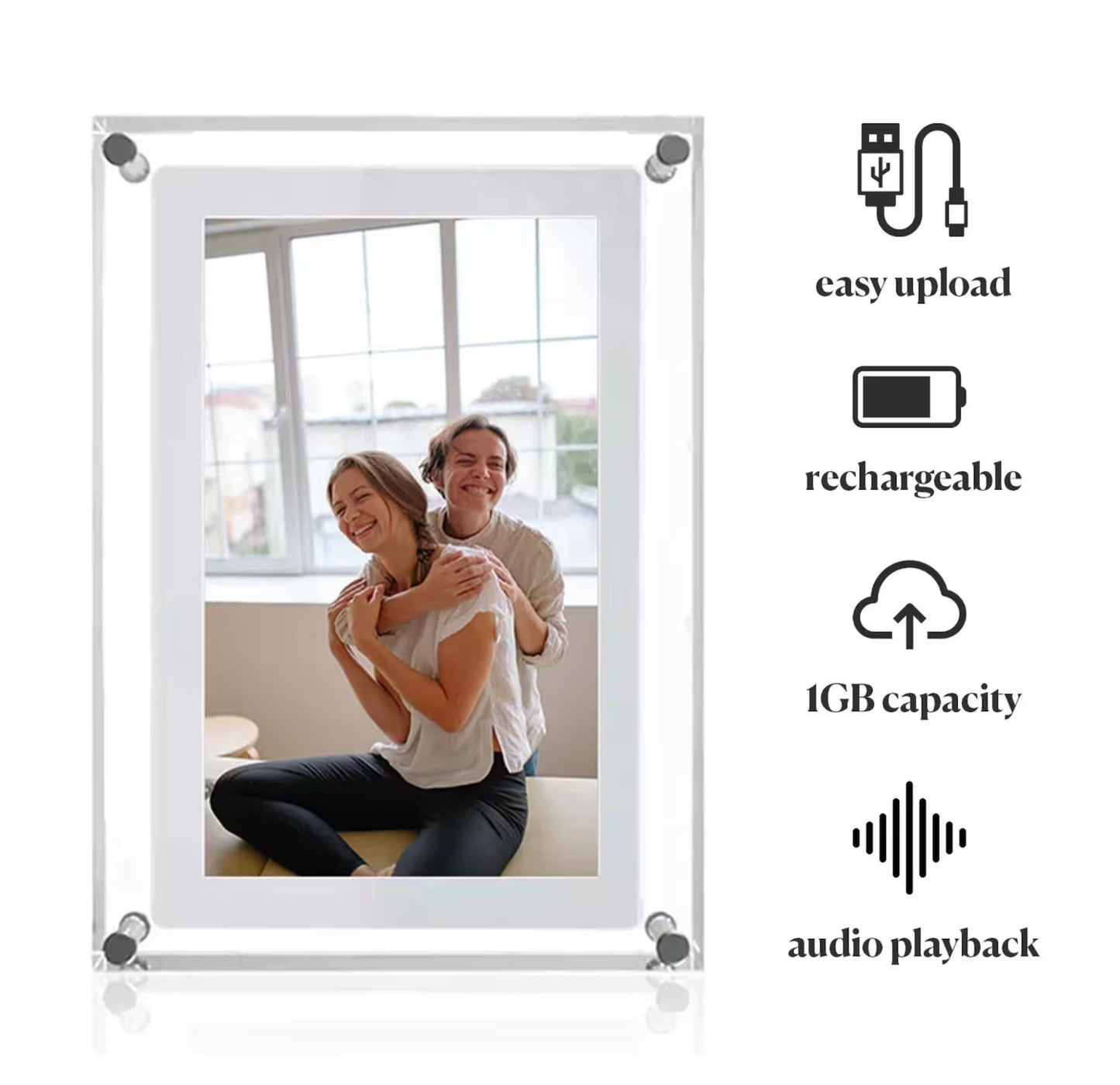 Acrylic Digital Photo Frame / Ultrasonic Video Frame