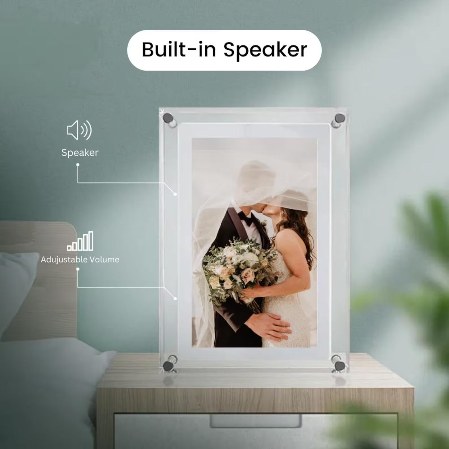 Acrylic Digital Photo Frame / Ultrasonic Video Frame