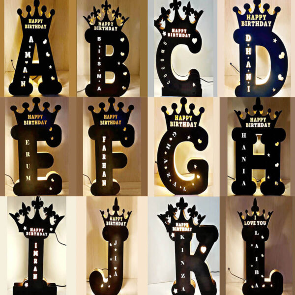 Alphabet lamp