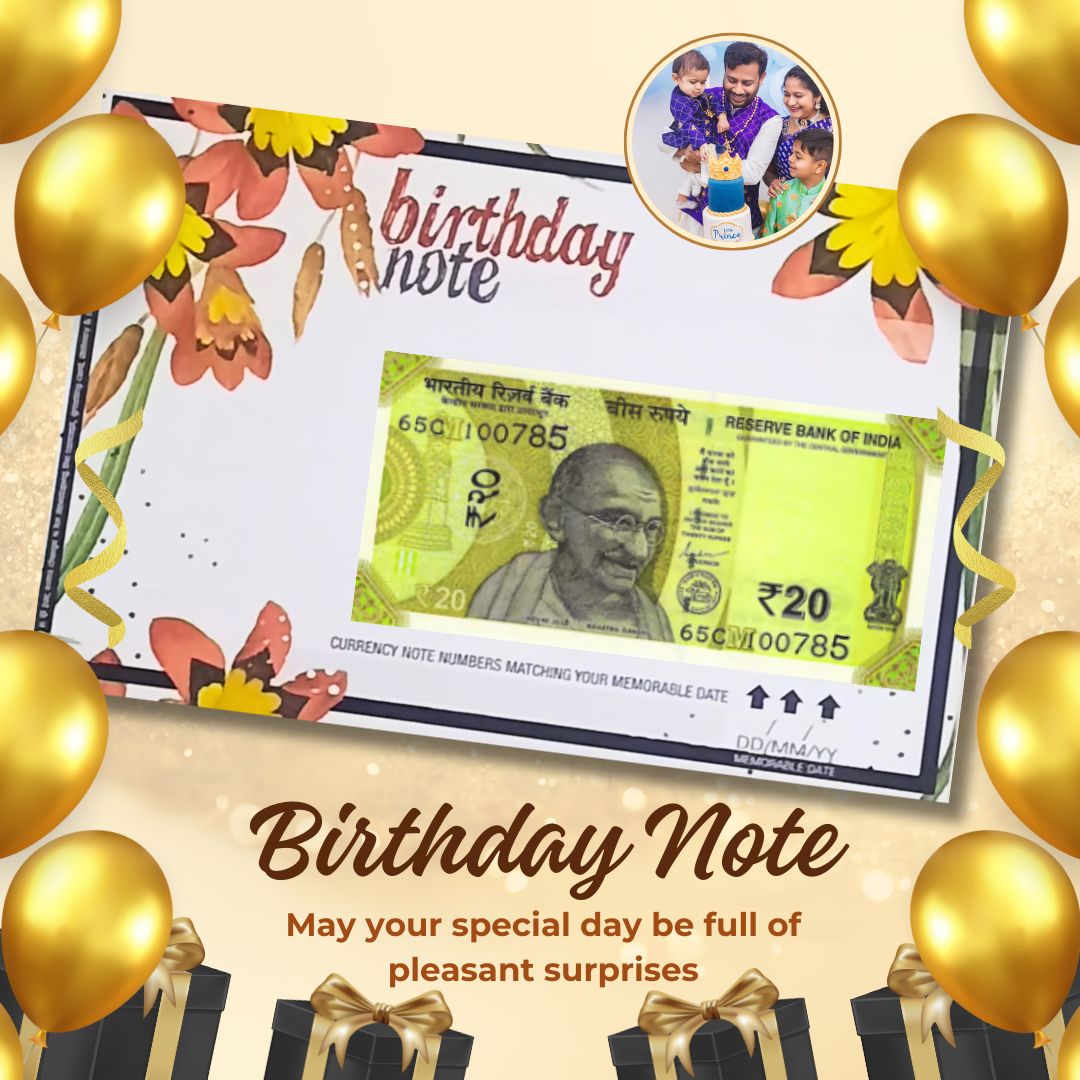 Birthday Currency Note