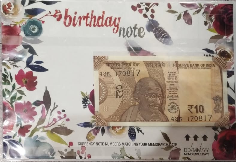 Birthday Currency Note