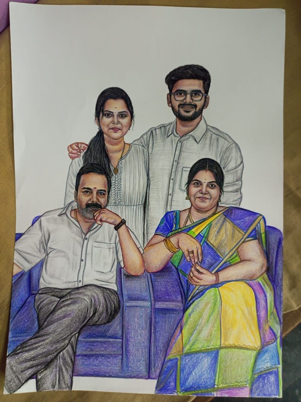 Color Pencil Sketch Portrait