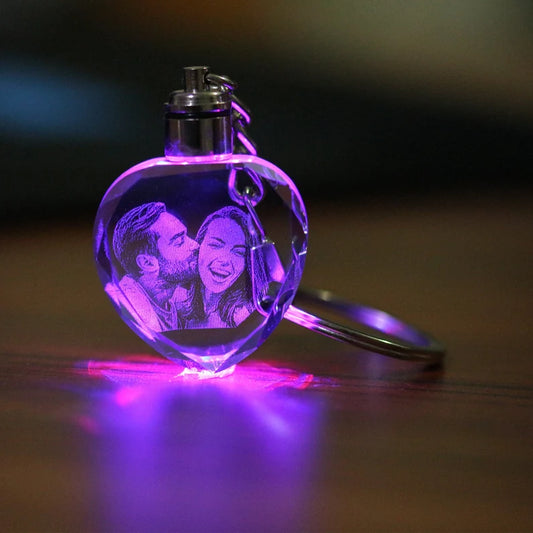 Crystal 3D Photo Keychain