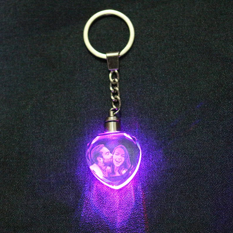 Crystal 3D Photo Keychain