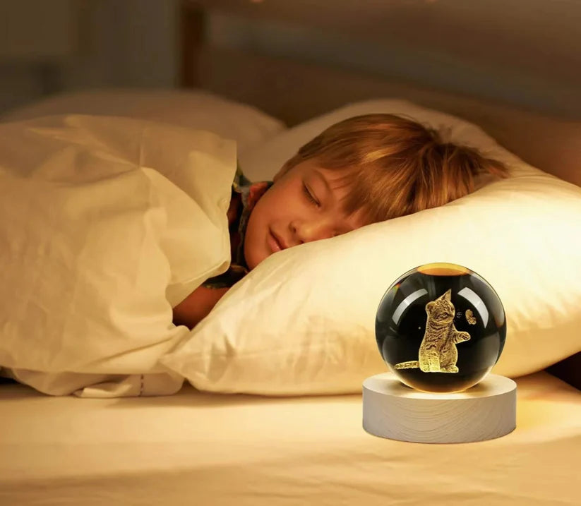 3D Crystal Ball Night lamp