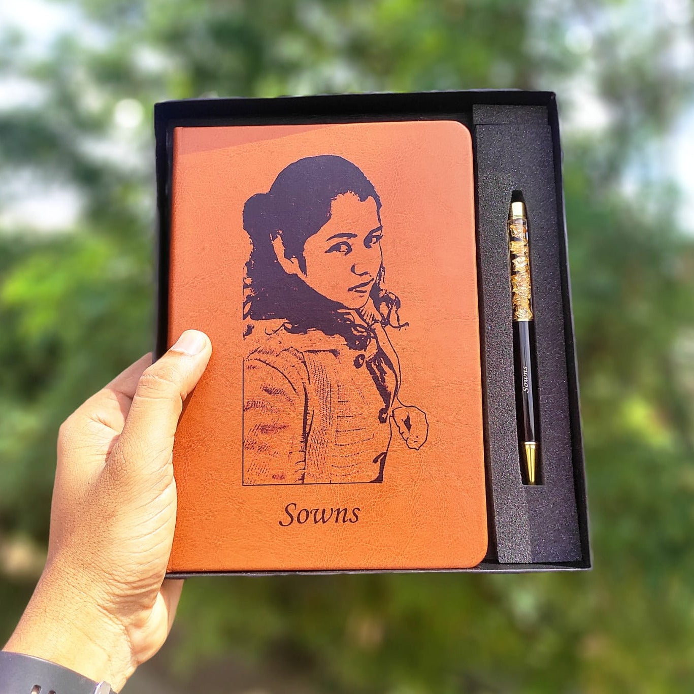 Customized diary with photo