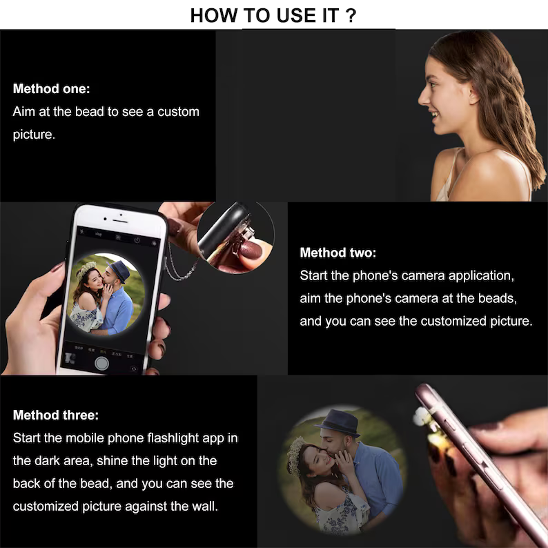 Photo Projection Keyring