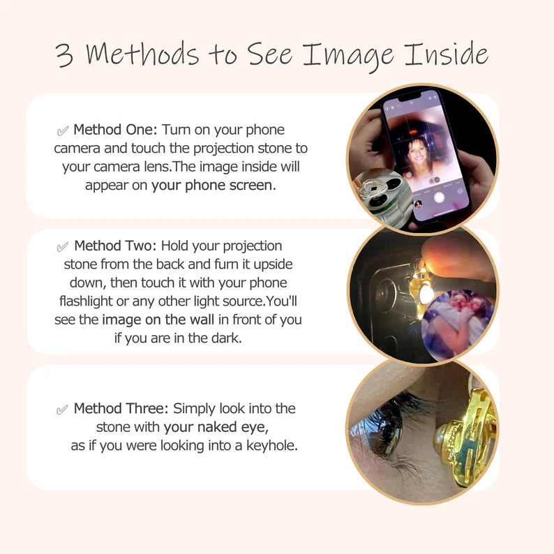 Personalized Photo Projection Bracelet