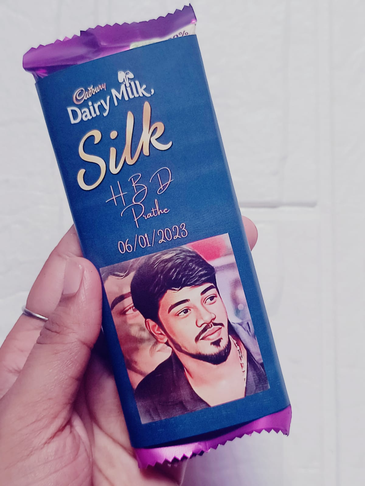 Chocolate Personalized Birthday Return Gifts Colorful Graphics