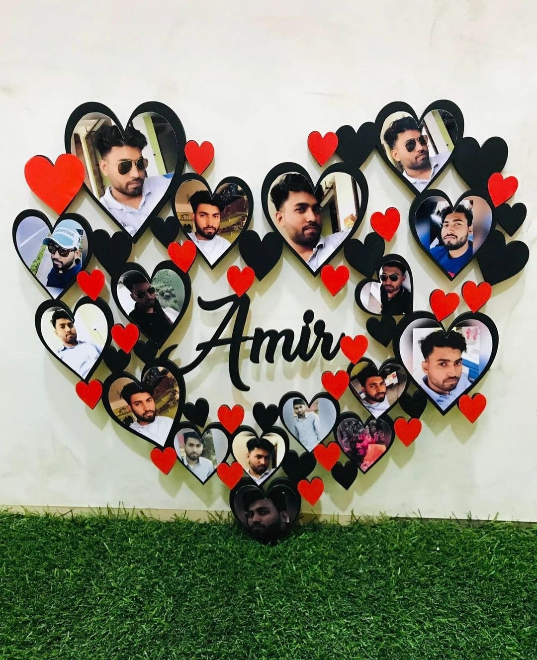 Customized Heart Shaped Love Photo Frame
