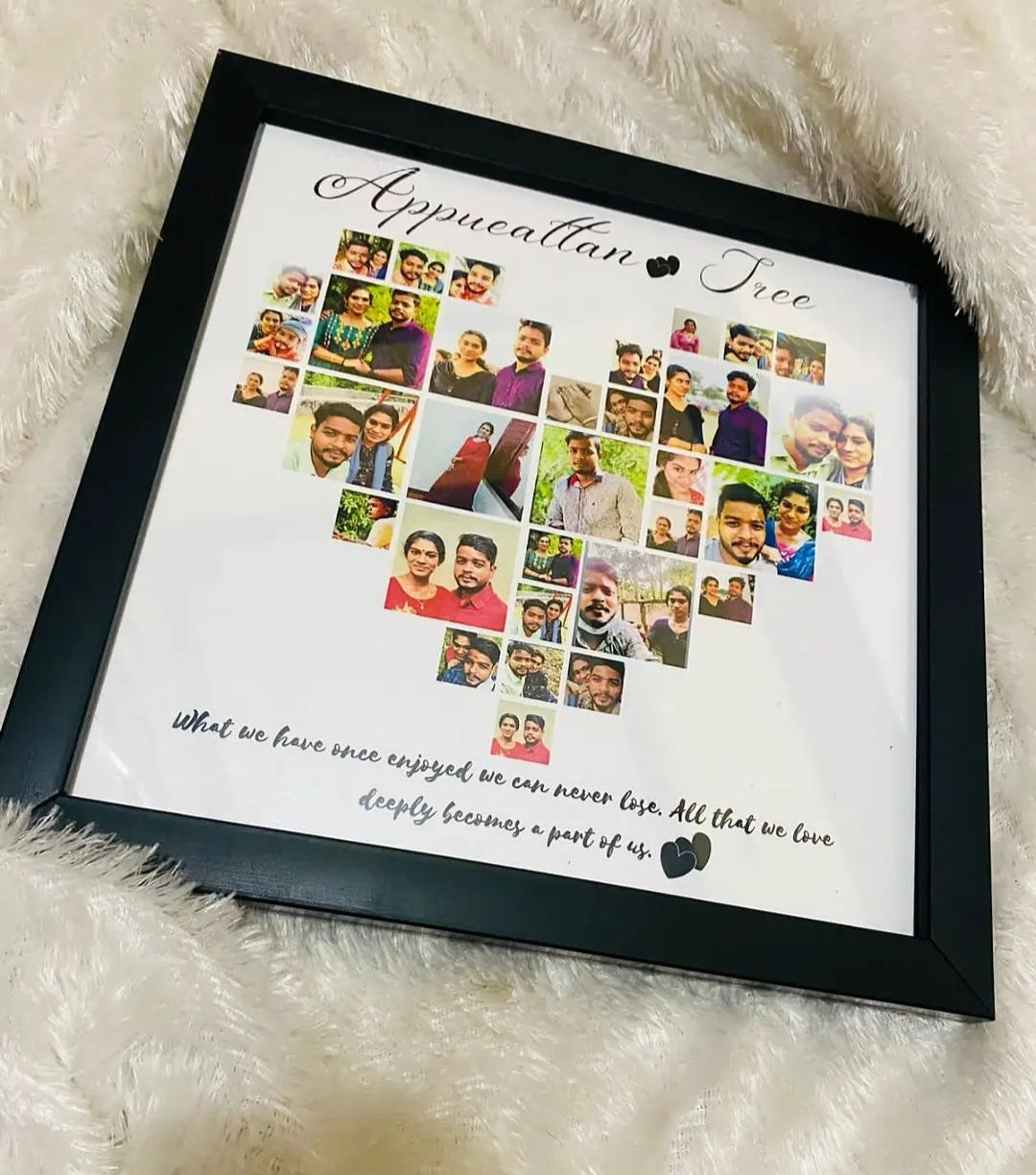 Heart Shaped Photo Collage Love Frame