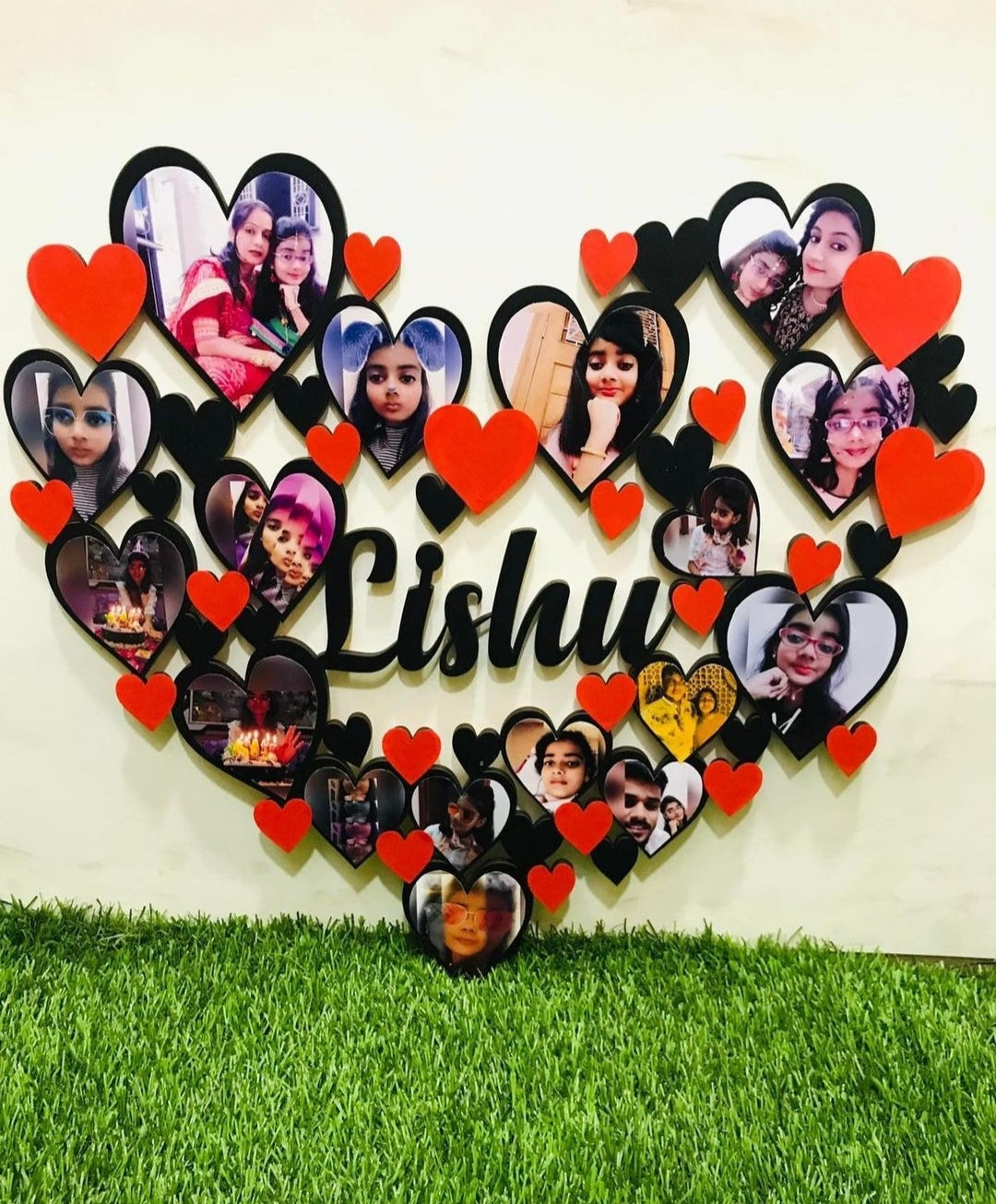 Customized Heart Shaped Love Photo Frame