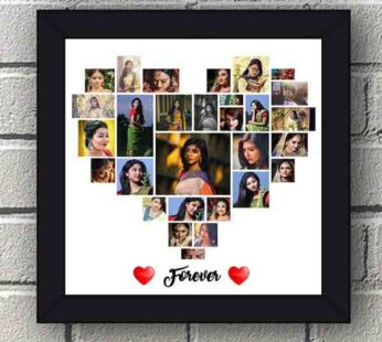 Heart Shaped Photo Collage Love Frame