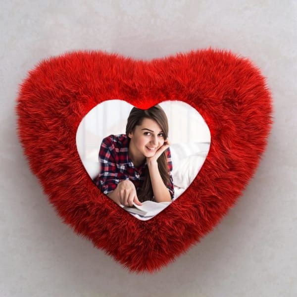 Heart Pillow with Photo