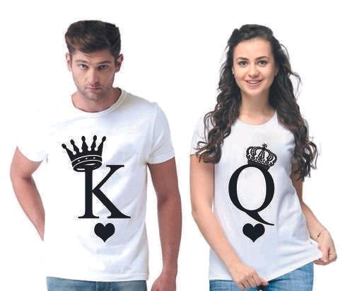 King and Queen Couple T shirt
