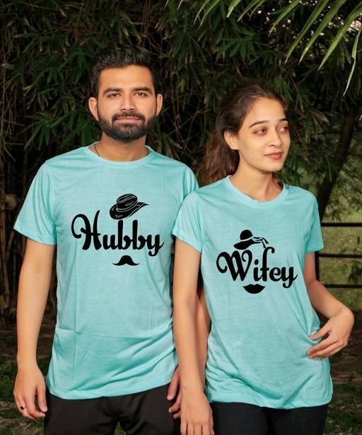 Hubby and Wifey Couple T shirts