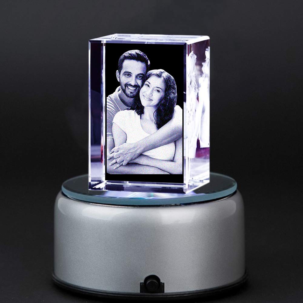 3D Crystal Photo Cube
