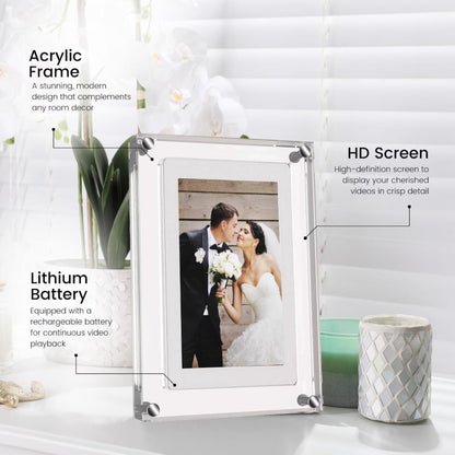 Acrylic Digital Photo Frame / Ultrasonic Video Frame