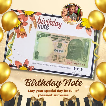 Birthday Currency Note