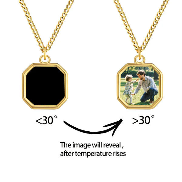 Heat Activated Necklace - Magic Photo Necklace