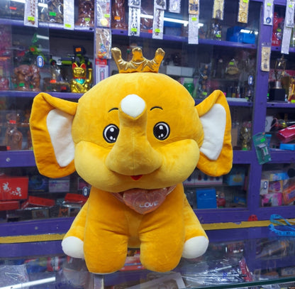 Crown Elephant Soft Toy