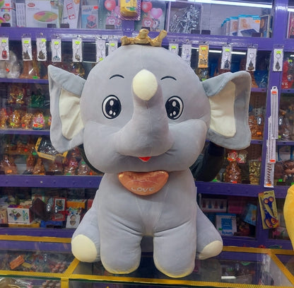 Crown Elephant Soft Toy