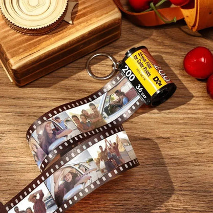 Personalized Camera Film Roll Keychain