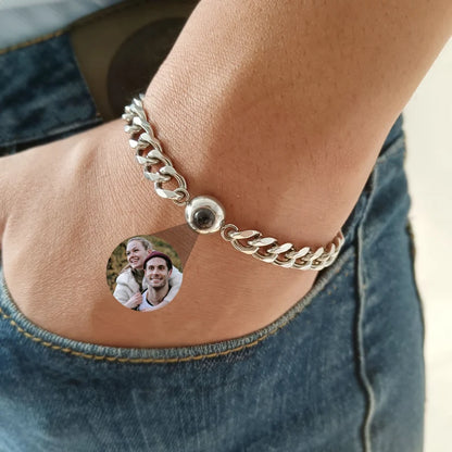 Photo Projection Bracelet for Him