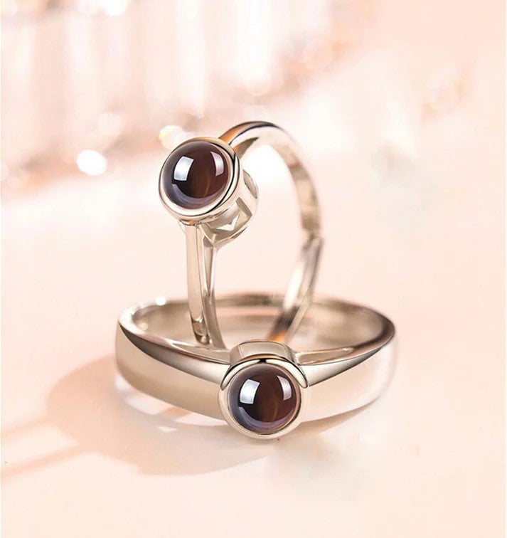 Mini Projector Ring Buy Couple Photo Projection Rings in India | Giftify