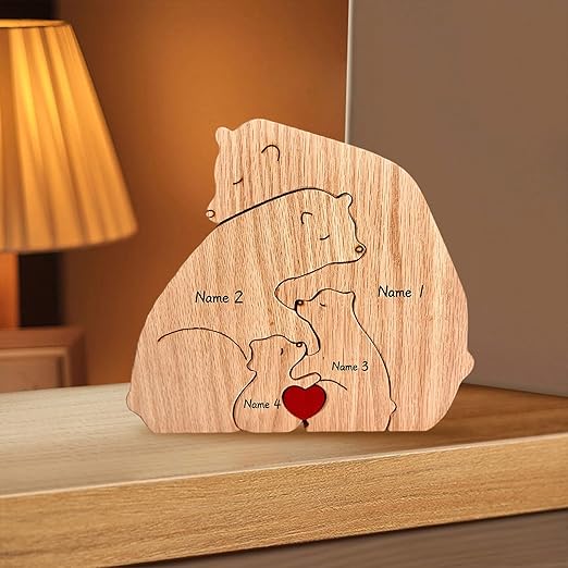 Wooden Bear Family Puzzle