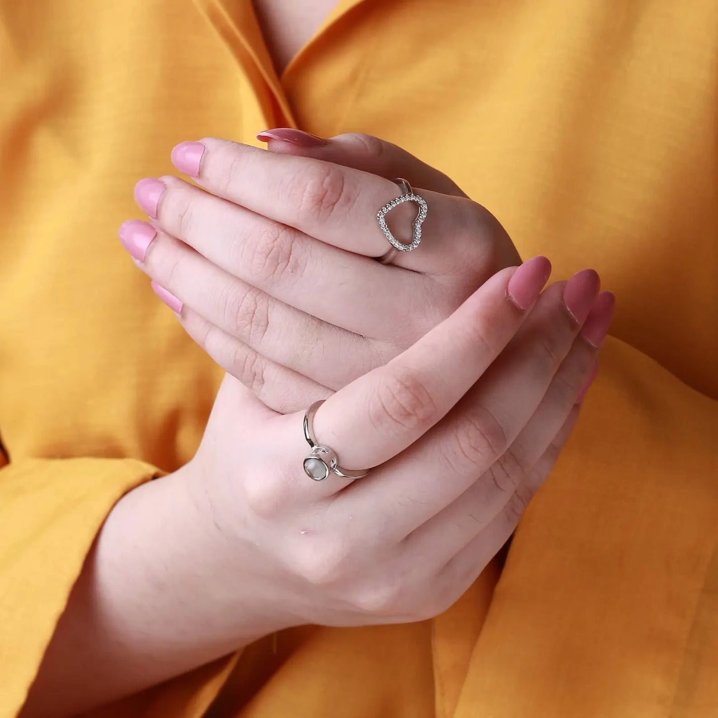 Heart Photo Projection Ring