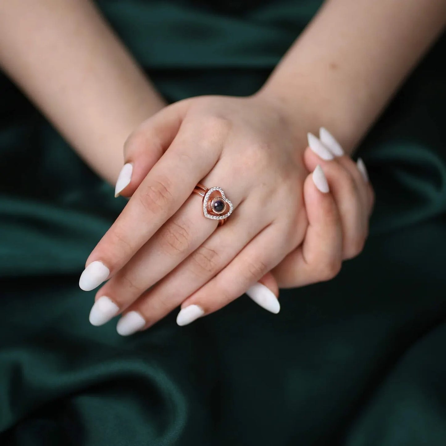 Heart Photo Projection Ring