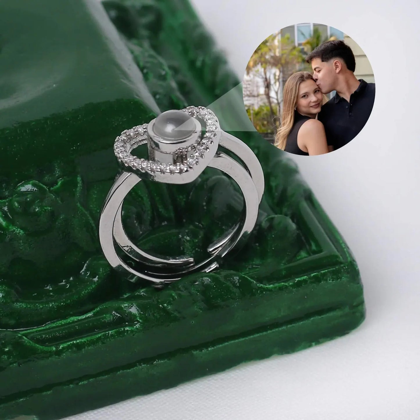 Heart Photo Projection Ring
