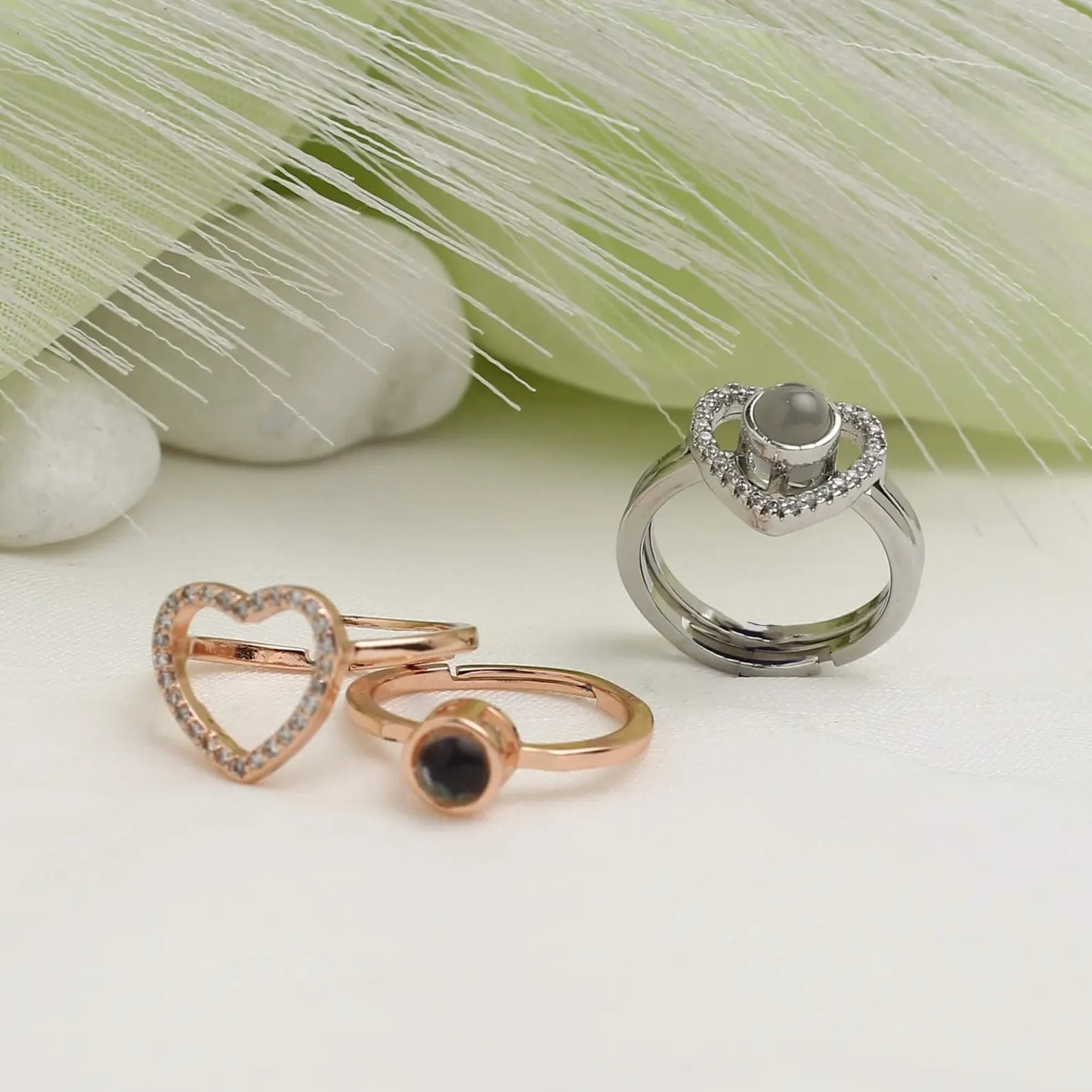 Heart Photo Projection Ring