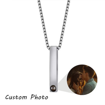 Bar Photo Projection Necklace