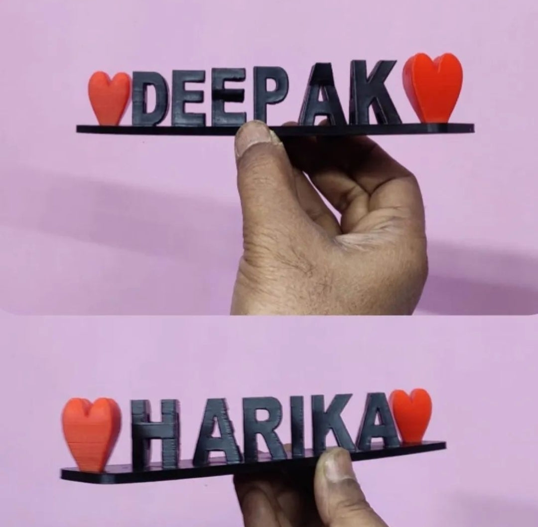 Flip Name Frame 3D Name Flip | Couple Name Gift | Giftify