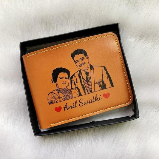 Personalized Sketch/Photo Wallet for Men