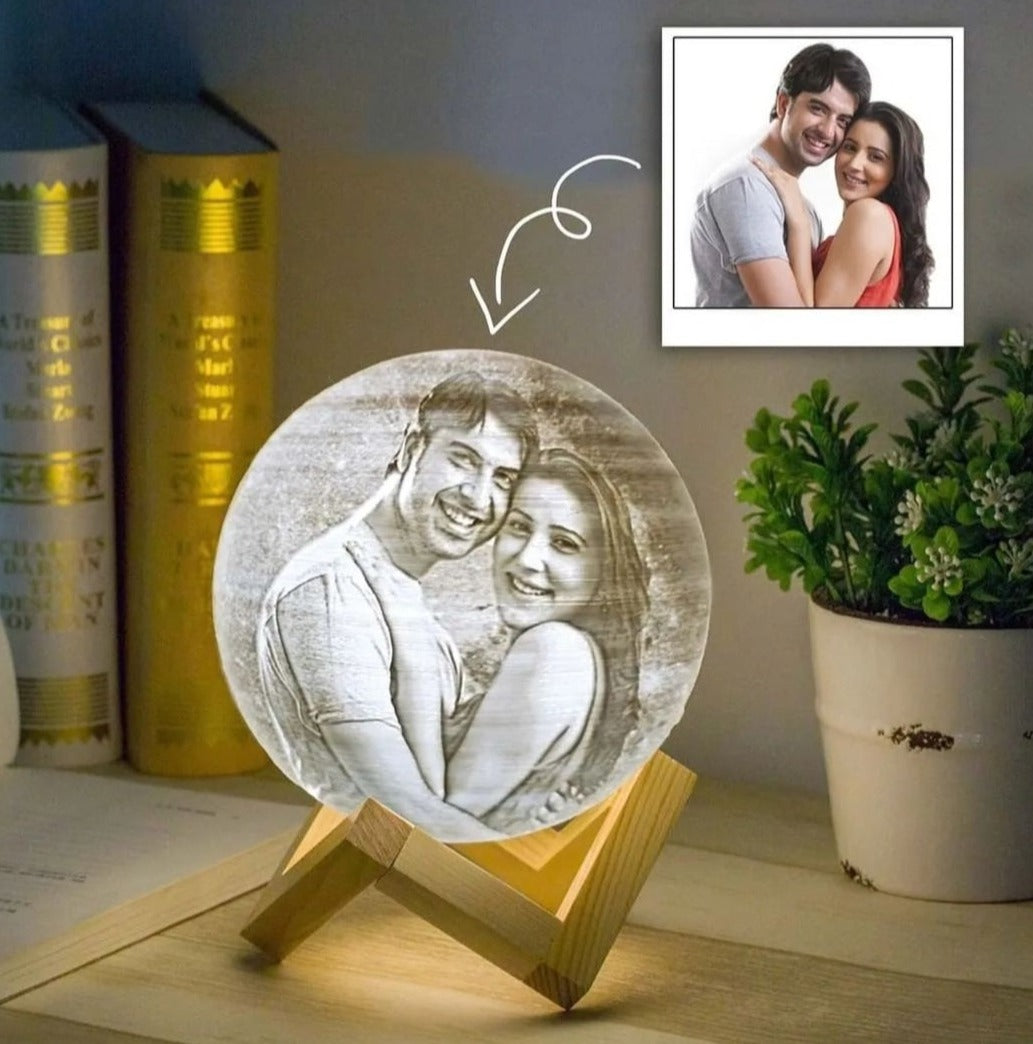 3d Moon Lamp Gift with Photo