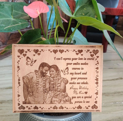 Personalized Wooden Engraving Gift 