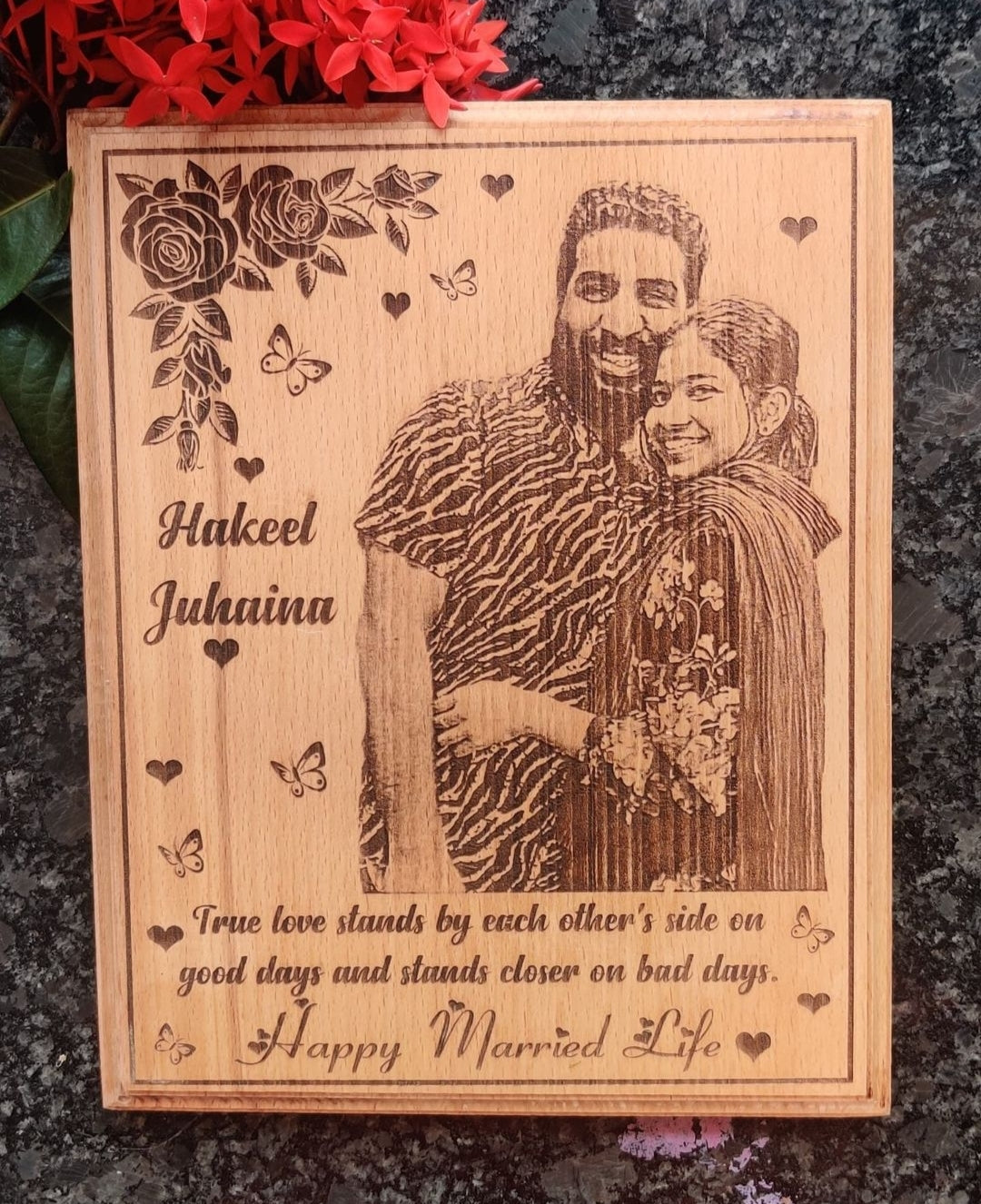 Personalized Wooden Engraving Gift 