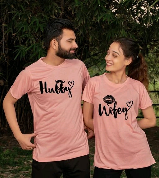 Hubby and Wifey Couple T shirts