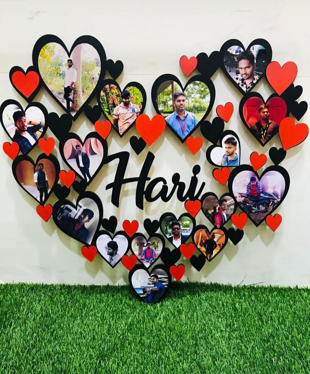 Customized Heart Shaped Love Photo Frame