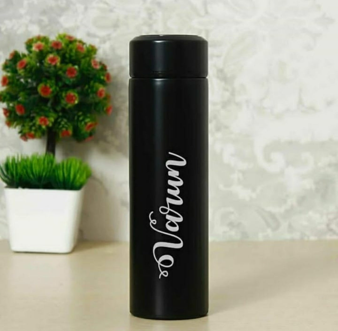 Smart Temperature Bottle with Your Name  Perfect Gift for Occasion (  MultiColor) 