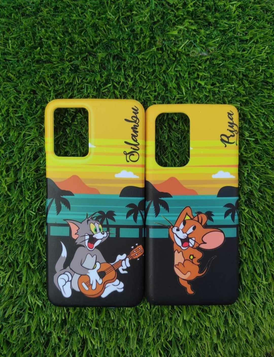 Glitter Couple Mobile Cover Pic Buy Cute Tom And Jerry Couple