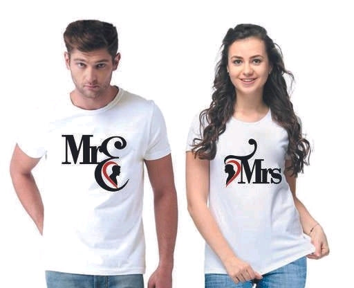 Buy Mr And Mrs Couple T Shirt | Husband And Wife T Shirts | Giftify