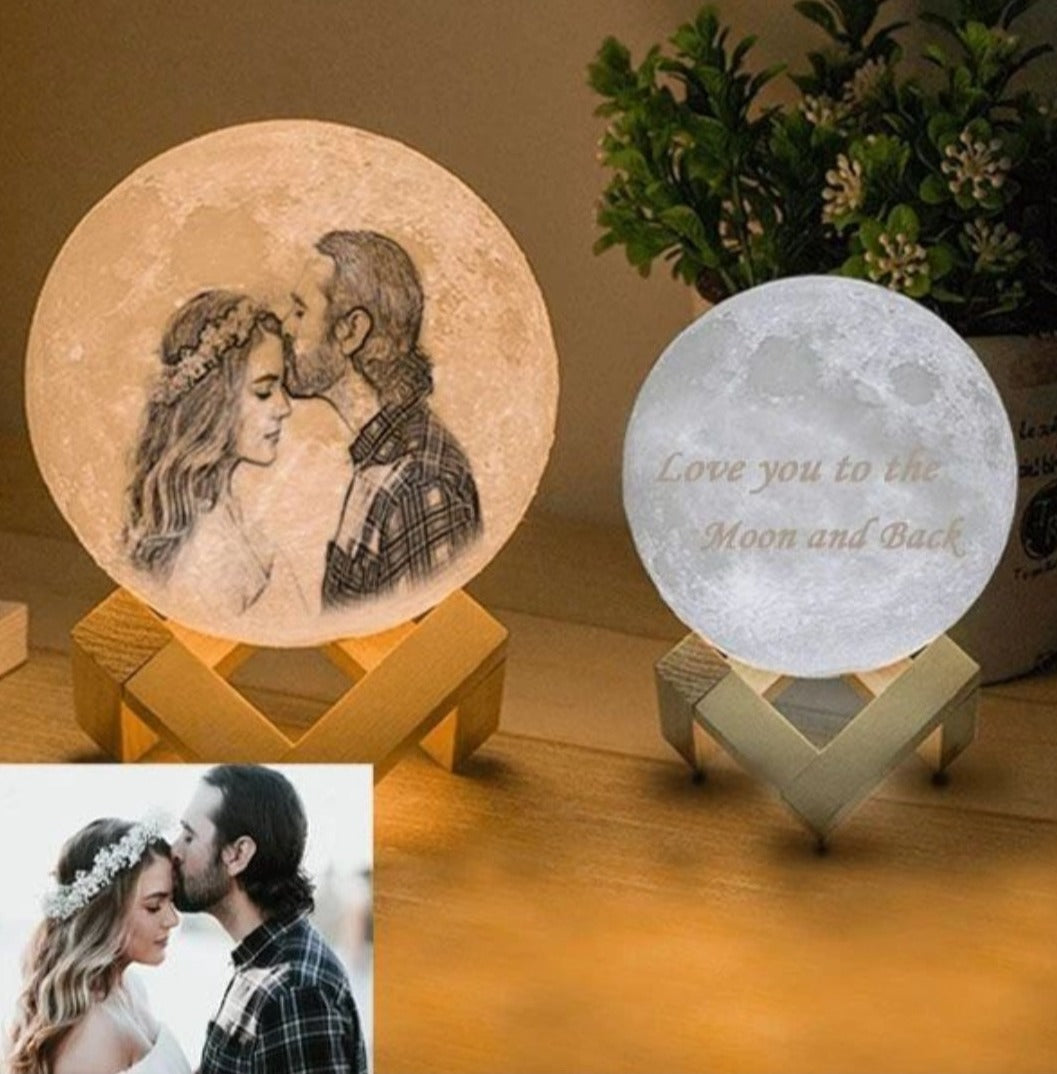 3d Moon Lamp Gift with Photo